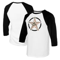 Ženska malena kauč bijela crna Baltimore Orioles Vojna zvijezda 3-rukave Raglan majica