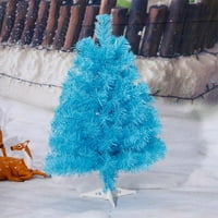 Prilično comy mini božićno drvce sa svjetlima DIY festival kreativni ukrasi Božićna zabava Koristite kućnu sobu vrtno dvorište ukras plave boje