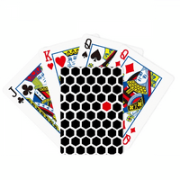 Hexagon linijski umjetnički zrna ilustracija uzorka poker igrati čarobnu karticu zabavna igra