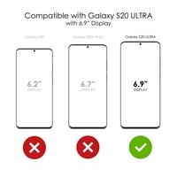 Distinconknk Clear Shootofoff Hybrid futrola za Galaxy S Ultra 5g - TPU branik Akrilni zaštitni ekran