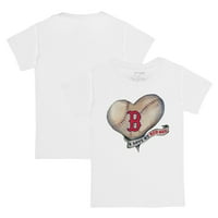 Dojenčad sićušni otvor bijeli boston crvena tako da majica baner srca