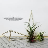 Viseće biljke stalak metalni geometrijski željezo od željeznog umjetnosti rustikalni platter za cvijeće