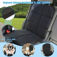 Auto sedišta, IMounklek 2-paket kombinentni zaštitnik za sjedalo, uključuje jastučiće, crne