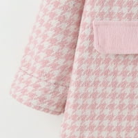 Aaiyomet kaput za djevojke za djevojke s rukavima s toplim kaputom za babys odjeću ružičasta