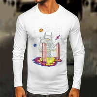 Majice za muškarce Kućni ljubimci Ležerni jesen zimski dugi rukav o vrat košulja 3D tiskana majica TOP