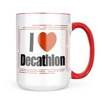 Neonblond I Love Decathlon krig poklon za ljubitelje čaja za kafu