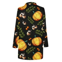 Fanxing Clearsance Bat Print Halloween Cardigan za žene Fall Trendy Cardigane Prodaja Lagani jakna kaputa