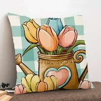 Uskršnji jastuk slatki šareni crtić crtići cvijet cvjetni otisci posteljina ukras posteljina kauč kauč