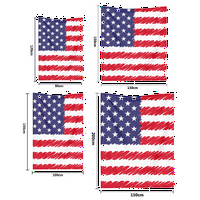 Fraigo US zastava pokrivač pokrivaće pokrivač - crvena plava bijela lagana flanela za kauč, kauč, krevet,