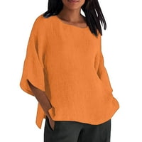 Ljetni vrhovi za žene Trendy Boho ljetni tisak Veliki labavi 3D majica kratkih rukava Ispis bluze za