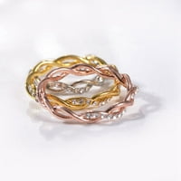 HHEI_K Prstenovi cirkonski prstenovi ženski pokloni Nakit Djevojke prstenje vjenčani prstenovi obećavaju