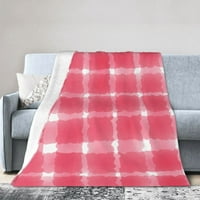 Crvena ploča sažetak plaćenog uzorka bacaj pokrivač, lagana udobna meko baka za bacanje za kauč, 80