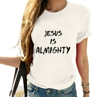 Je svemogući Isusov ljubavnik slatka i povremena ženska grafička majica za zabave i rođendane bijele