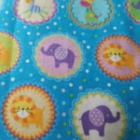Životinje za bebe krugovi Flannel tkanine