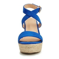 Pafei Tyugd Ženske sandale za ženske sandale klina za gležnjeve Otvorena sandala za cipele Plaža Dressy