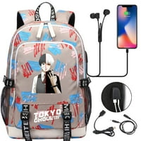 Bzdaisy USB 15 Laptop ruksak, Tokio Ghoul - savršen za školu i putovanja. Unise za djecu Teen