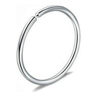 LowProfil nakit za nos Nehrđajući čelik za zatvaranje okrugli prsten obruče uši za ušne prsten bez pierciranja