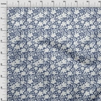 Onuone pamučni dres srednje plave tkanine Azijski mozaički zanat projekti Dekor tkanina štampan dvorište