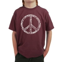 Majica Art Art Art Boy's Art - Riječ mir na jezicima