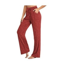 Rollback s prodaja klirensa Juebong modne hlače za široke noge za žene casual labave joge hlače brze