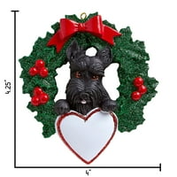 Personalizirani ukrasi za kućne ljubimce - Custom Dog Ornament - Dog božićni ukrasi Scottie Ornament