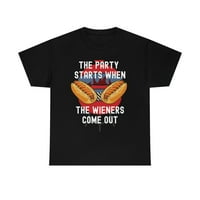 Zabava počinje kada Wiener izlazi smiješna ljeta kuhar iz majice