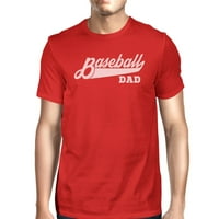 Baseball tata Muška crvena jedinstvena majica dizajna za tatu rođendanske poklone
