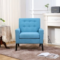 Moderna akcentna stolica, posteljina za ruke sa tapeciranim sjedalom, čitanjem fotelja za čitanje spavaće