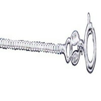 Sterling Silver 24 Bo lančani 3D mini kiper Privjesak ogrlica