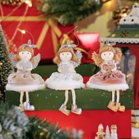 Benafini Christmas Angel Plish lutka Privjesak Xmas Tree Viseći ukrasi Party Decoration