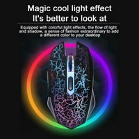 Ožičena igra Mouse Gaming Programming Mouse USB optički mobilni miš četverobojeno svjetlo za disanje