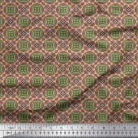 Soimoi Satin svilena tkanina Geometrijska i mandala kaleidoskop tisak šivaći trošak tkanine široko