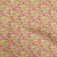 Onuone pamučne kambričke Fuschia Pink tkanine Tekst za obrtni projekti Dekor tkanina Štampano od dvorišta široko
