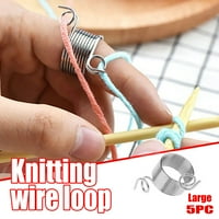 IOPQO uredski prsten tip pletenje alati za pletenje Opružne vodilice Nose Thimble Duks ručni vodič za