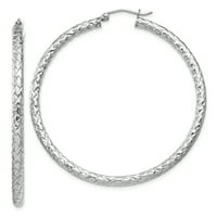 Sterling srebrni teksturi 3x obruč naušnice u ušima obruči se postavljaju okrugli nakit za žene poklone