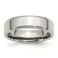 Nehrđajući čelik ivica vjenčana prstena za vjenčanje 6. MAN Classic Stan W Edge modni nakit za tatu