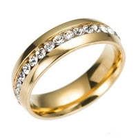 Ušteda za jesen do 50% popusta na prsten Unise od nehrđajućeg čelika kristalni prsten za muškarce i