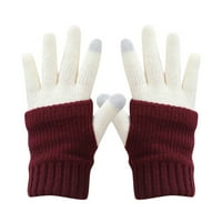 Heiheiup modni dodir osjetljivim na dodir Tekstupine na otvorenom Muškarci Žene Topli pleteni zimski rukavice rukavice spajanje Golves rukavice rukavice
