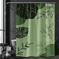 Sage Zelena tkanina za zavjese za tuširanje tuširalo je vodootporne tuširane zavjese za kupatilo Botanički