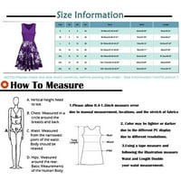 Clearsance Ljetne haljine za ženske rešetke bez rukava, datumi s srednjim dužinama Datum V-izrez Crni