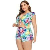 Žene plus veličine Striped jednodijelni kupaći kostimi kupaći kostimi