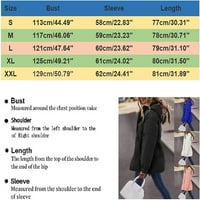 Dabuliu Prilagođeni dugim rukavima deblji kaput s kaputicom sa zatvaračem plus veličina jakna za žene