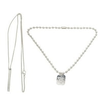 Punk privjesak ogrlicu, višeslojni ogrlica kratki lanac udoban koji nosi lagan antikni srebrni za muškarce