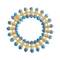 Luvmyjewelry Twisted zrake Dizajn tirkizne narukvica od dragog kamenja za žene - dostupno u 14K žutom