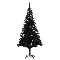 Umjetno božićno drvce sa LED-om i postoljem crnim 82.7 PVC