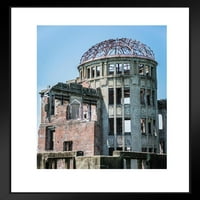 Dome atomske bombe na mirovnom spomen-fotografijama HIROSHIMA MATTED Frammed Art Print Zidni dekor