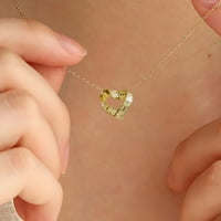 Frehsky ogrlice za žene Ljubav ravnala Metalna ogrlica Creative Par Privjesak Ogrlica za Valentinovo