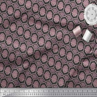 Soimoi crna viskoza šifon tkanina umjetnički geometrijski print šiva širine tkanine