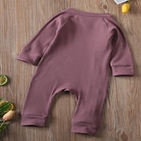 Dojenčad za bebe Girls Solid Romper djevojke dugih rukava BodySuits odjeća
