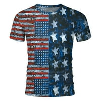 Luiyenes Patriotske majice za žene plus zastavu T-majica za tiskanu nezavisnost